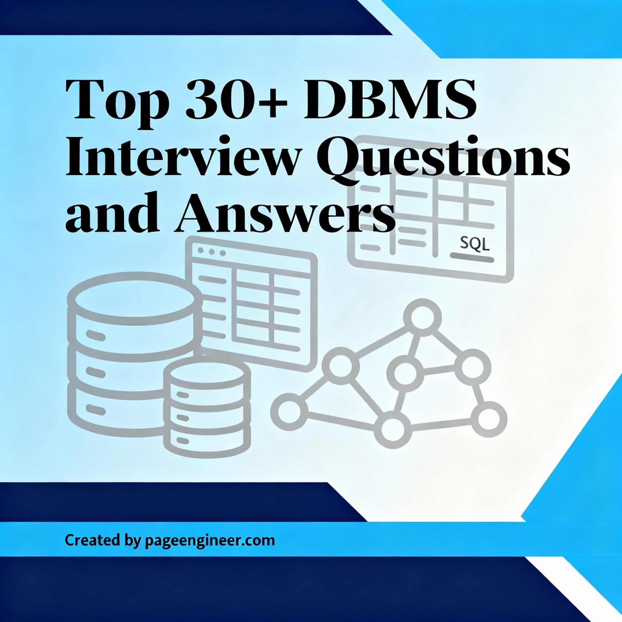 Top 30+ DBMS Interview Questions and Answers 2025 by PageEngineer - PageEngineer Tutorial