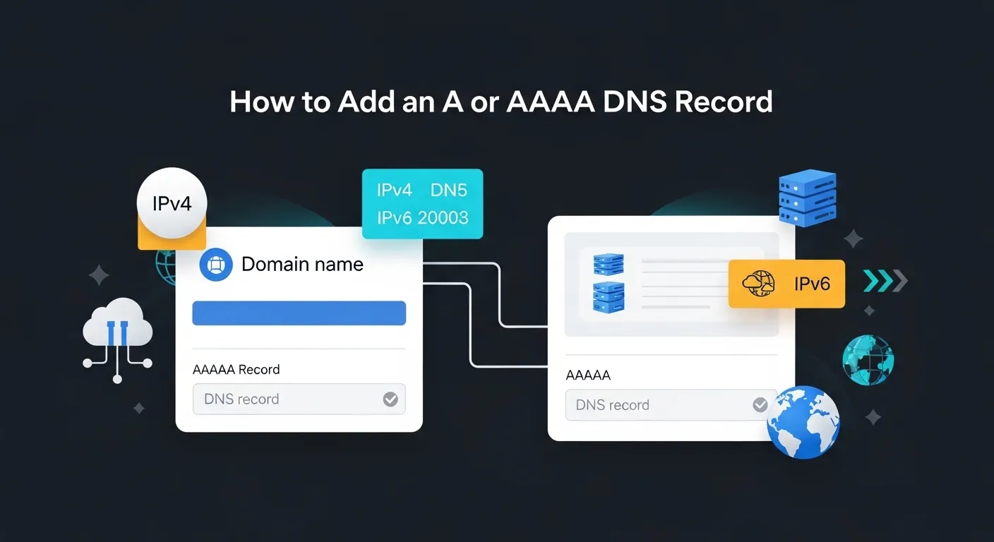 How to Add an A or AAAA DNS Record