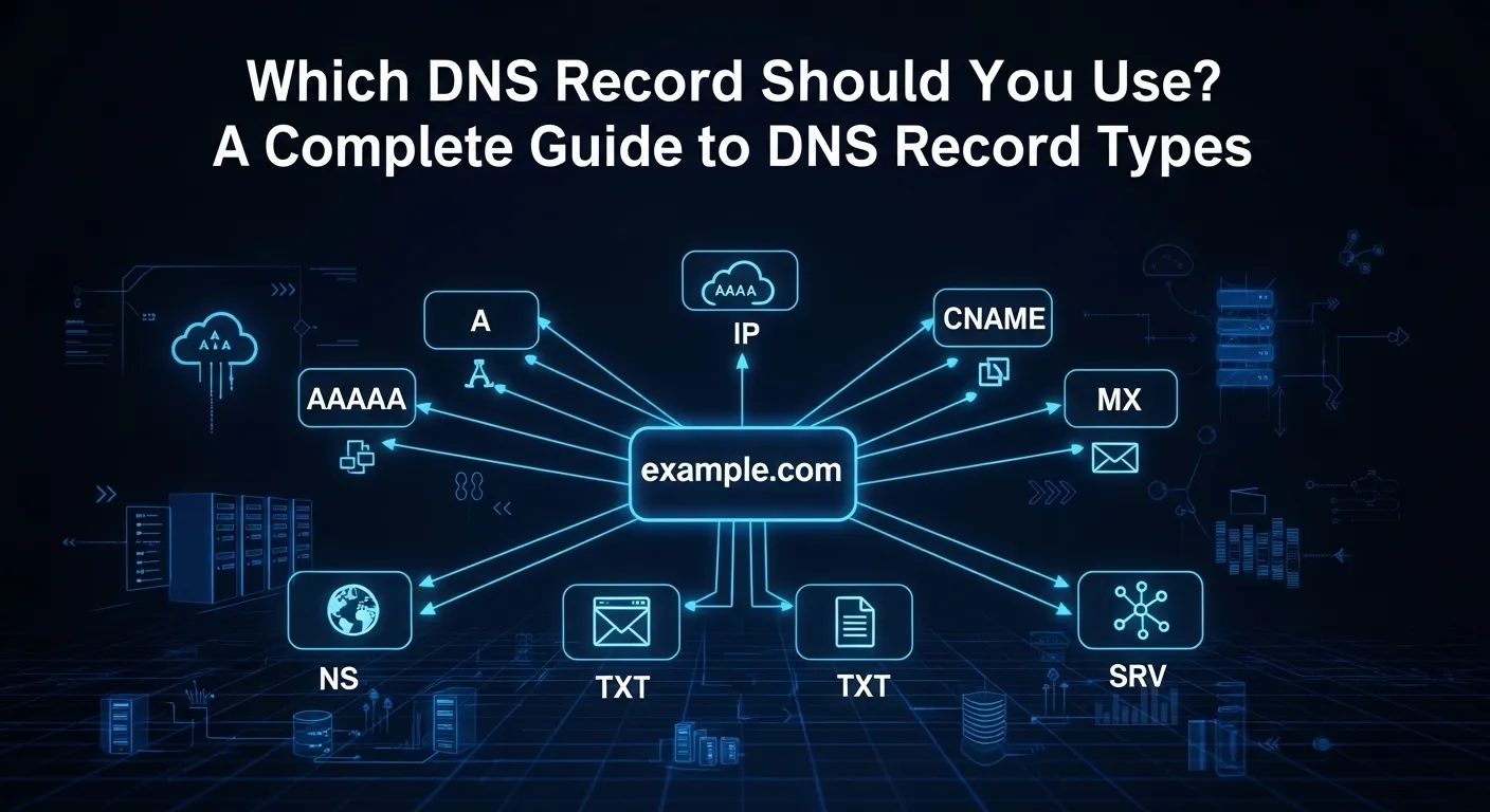 Which DNS Record Should You Use? A Complete Guide to DNS Record Types - PageEngineer Tutorial